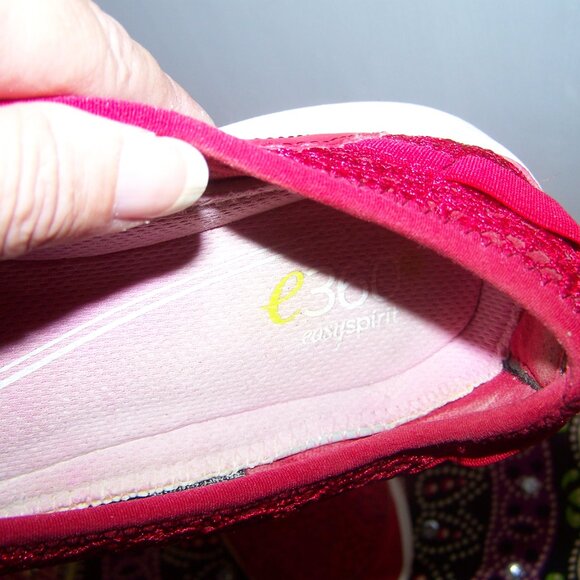 Easy Spirit e360 Esquelle Red Slip-On Shoes Sz 7.5 - Picture 2 of 5